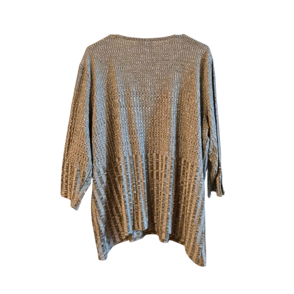 Alfred Dunner‎ Textured Tan Sweater - Picture 7 of 10